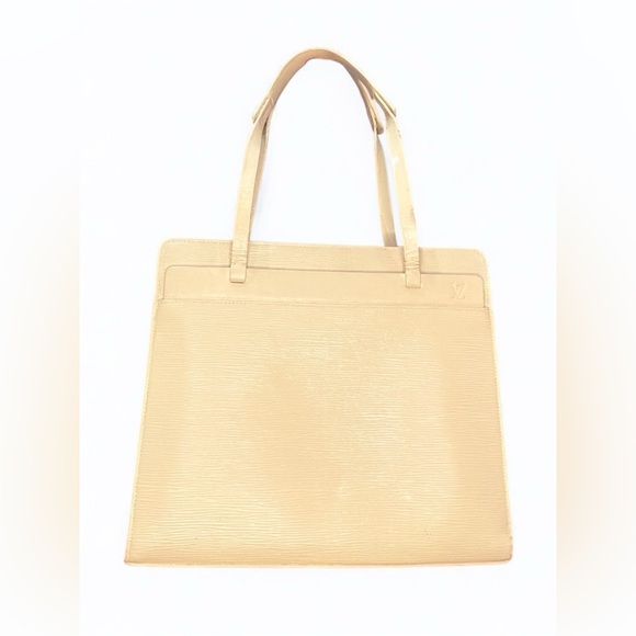 LOUIS VUITTON Epi Croisette PM Tote Bag Vanilla Beige Auth Vintage - Picture 1 of 12